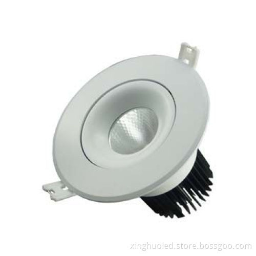 AC 85-265V LED COB Sharp, 15W, downlight, 80-90Lm/W, white cover